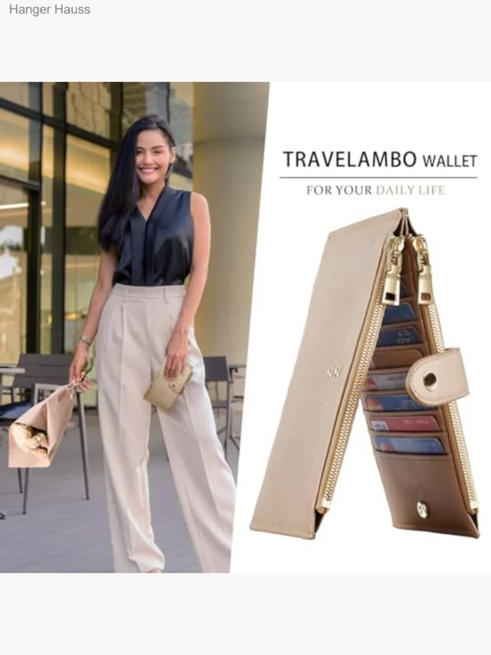 RFID Blocking Bifold Wallet Large Capacity 18 Card Slots